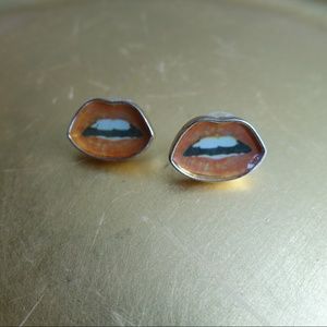 Vintage Lip Earrings